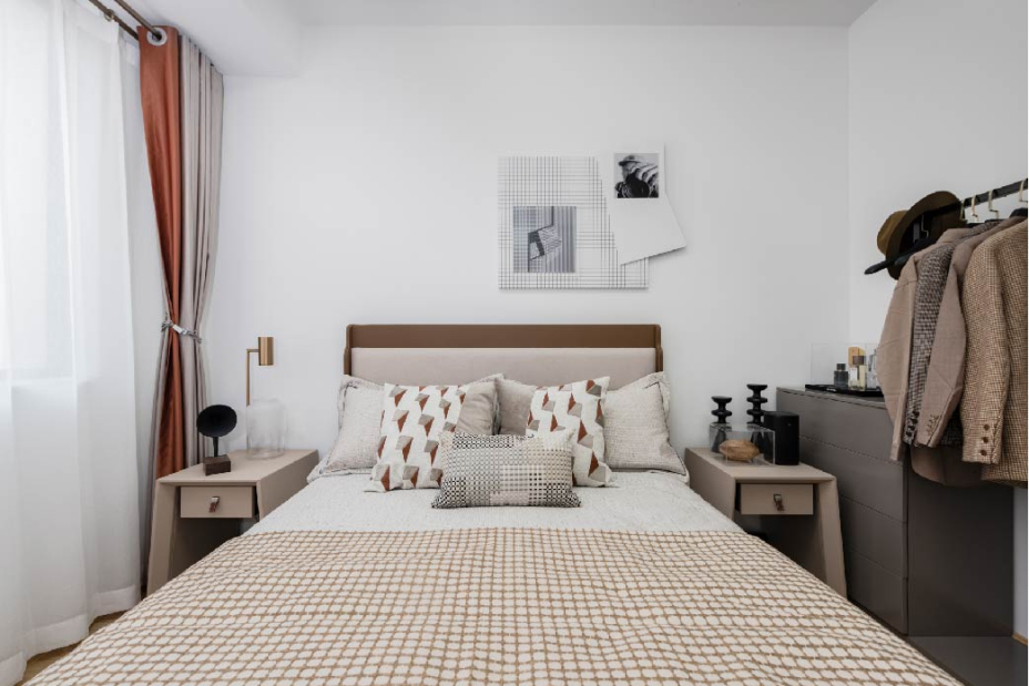 現代簡約風格室內家裝案例效果圖-主臥 現代簡約風格室內家裝案例效果圖-主臥