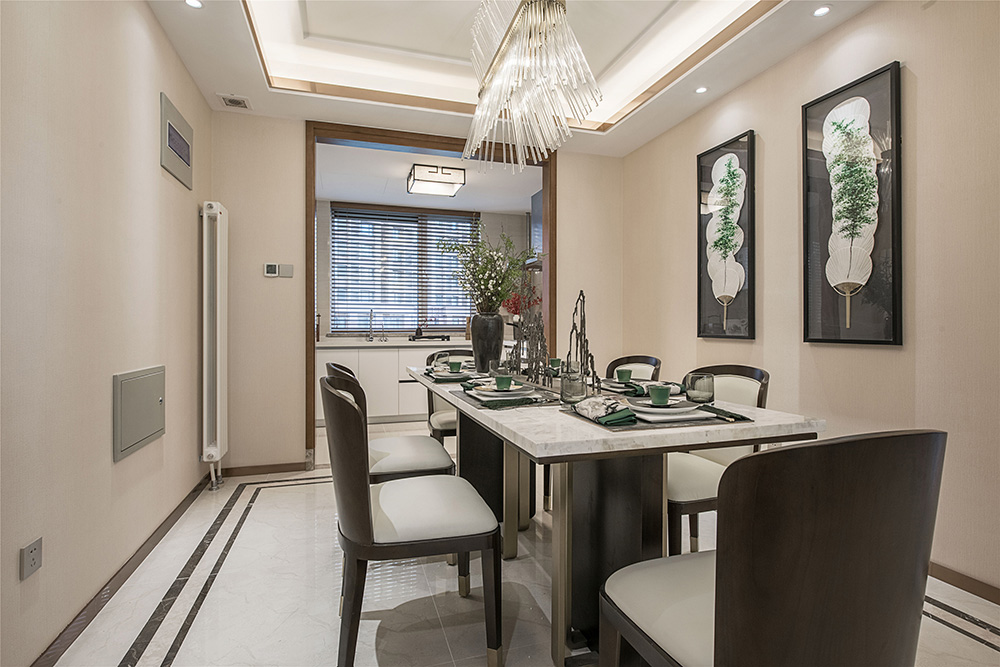 南寧華發(fā)國賓壹號三居144平米新中式風(fēng)格室內(nèi)裝修案例-餐廳 南寧華發(fā)國賓壹號三居144平米新中式風(fēng)格室內(nèi)裝修案例-餐廳