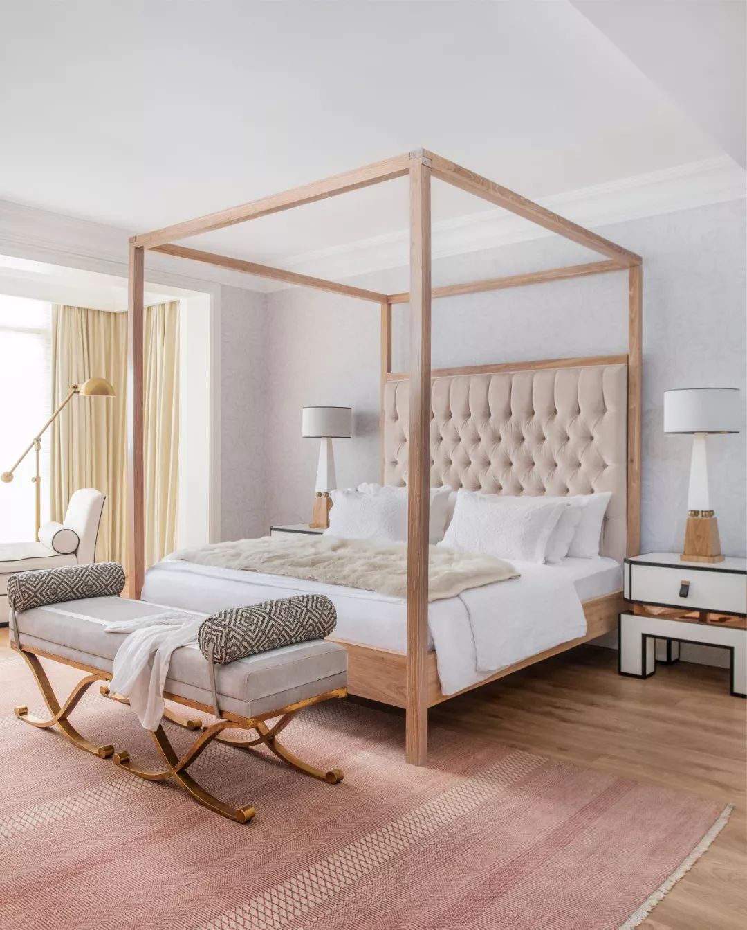 法式輕奢風格{家裝設計別墅裝修效果圖-臥室 法式輕奢風格{家裝設計別墅裝修效果圖-臥室