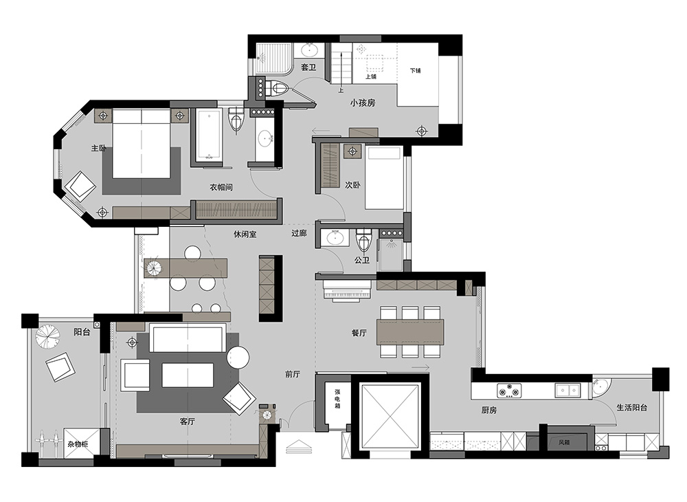 現代簡約風格室內裝修設計效果圖-半島的自由錦繡半島-室內裝修設計平米布置圖 現代簡約風格室內裝修設計效果圖-半島的自由錦繡半島-室內裝修設計平米布置圖
