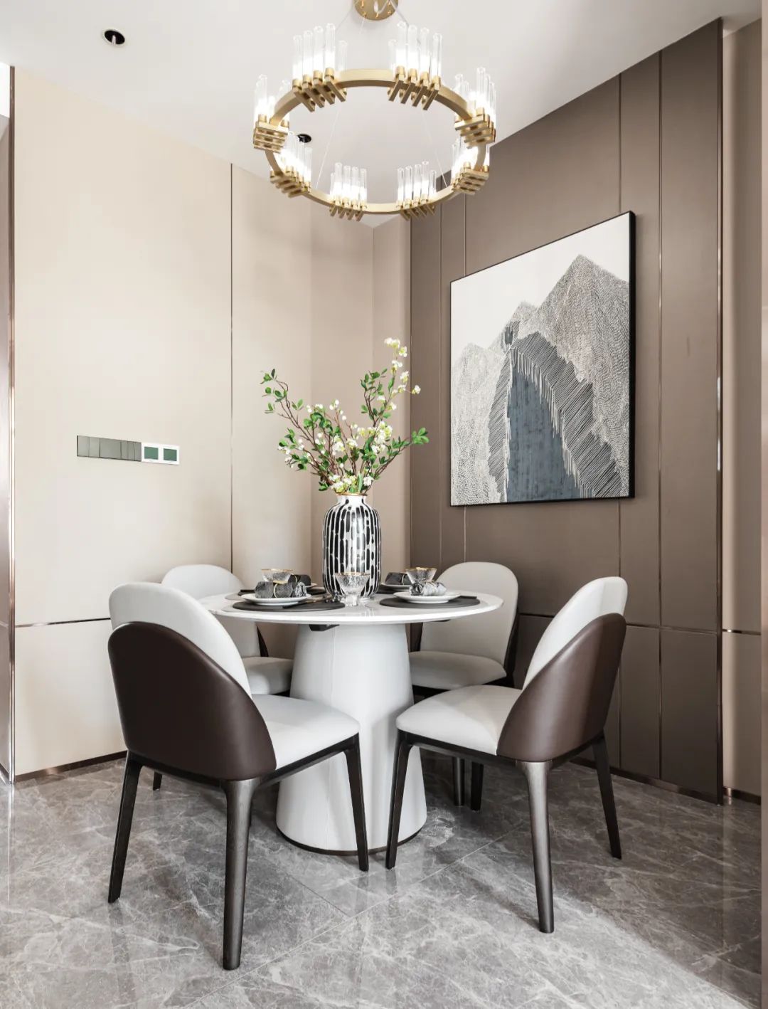 輕奢風格家裝設計別墅裝修效果圖-餐廳 輕奢風格家裝設計別墅裝修效果圖-餐廳