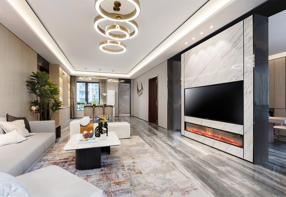 現代簡約風格室內設計家裝案例-客廳 現代簡約風格室內設計家裝案例-客廳