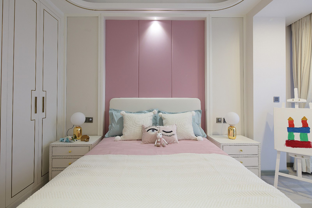 南寧大唐世家三居126平米輕奢風(fēng)格室內(nèi)裝修案例-公主房 南寧大唐世家三居126平米輕奢風(fēng)格室內(nèi)裝修案例-公主房