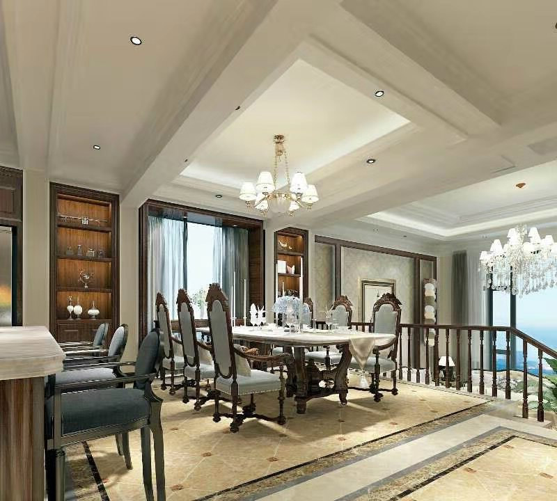 美式鄉村風格室內裝修效果圖-學府一號復式230平米-餐廳 美式鄉村風格室內裝修效果圖-學府一號復式230平米-餐廳