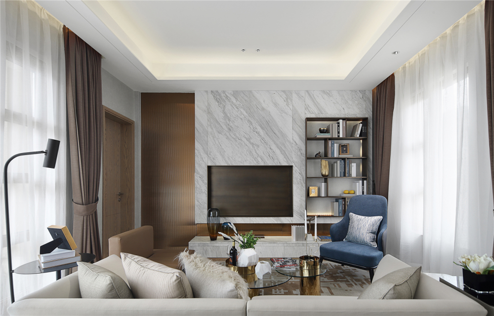 現(xiàn)代簡約風(fēng)格室內(nèi)家裝案例效果圖-客廳 現(xiàn)代簡約風(fēng)格室內(nèi)家裝案例效果圖-客廳
