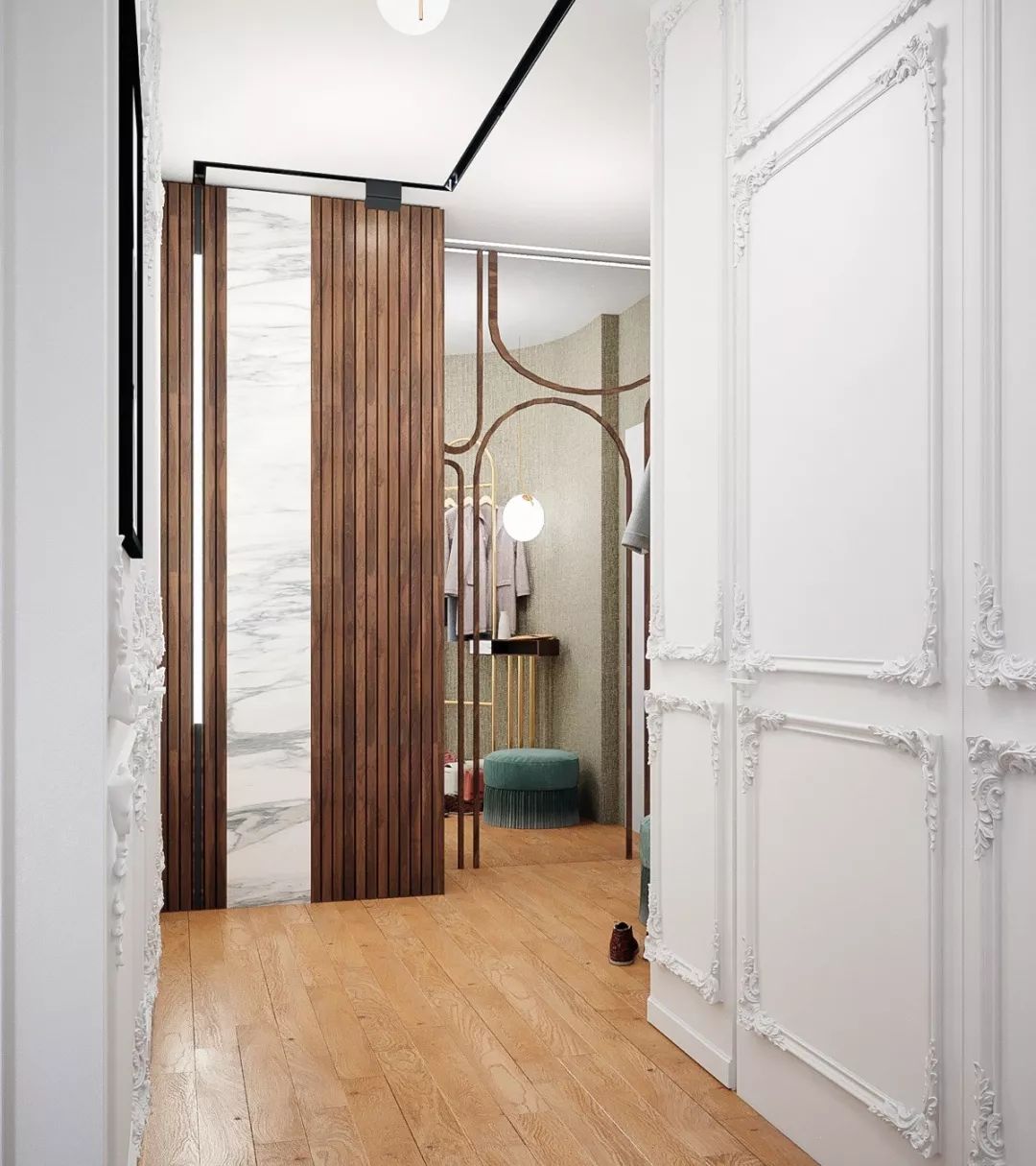 簡歐現(xiàn)代混搭風格家裝設計室內(nèi)裝修效果圖-衣帽間 簡歐現(xiàn)代混搭風格家裝設計室內(nèi)裝修效果圖-衣帽間