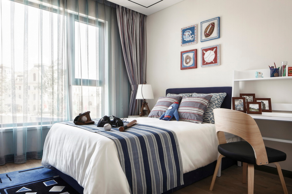 新中式風格室內設計家裝案例-次臥 新中式風格室內設計家裝案例-次臥