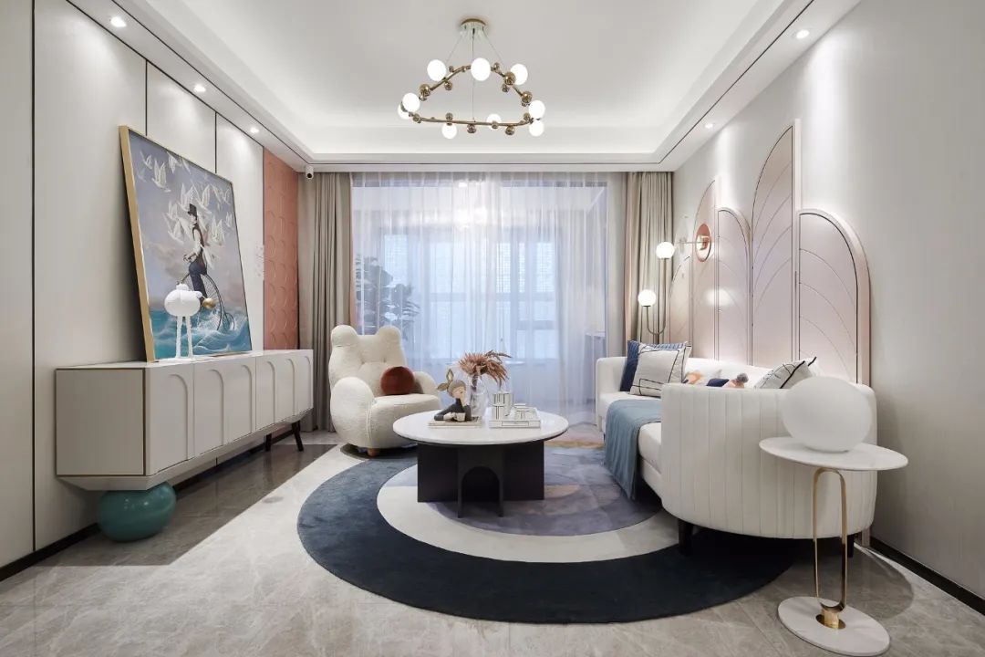 輕奢莫蘭迪風(fēng)格室內(nèi)設(shè)計(jì)家裝案例-客廳 輕奢莫蘭迪風(fēng)格室內(nèi)設(shè)計(jì)家裝案例-客廳