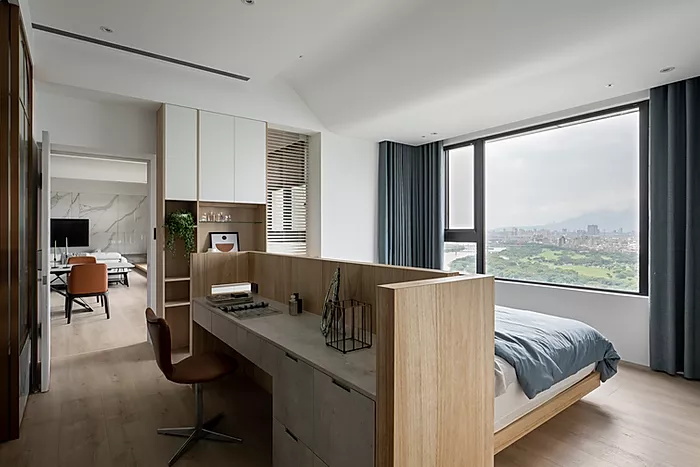 佛山裝修公司輕奢風(fēng)格室內(nèi)裝修效果圖-主臥 佛山裝修公司輕奢風(fēng)格室內(nèi)裝修效果圖-主臥