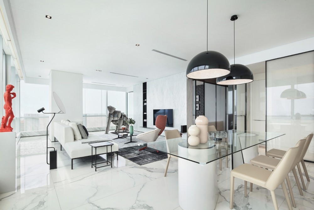 現代簡約風格室內設計家裝案例-客餐廳 現代簡約風格室內設計家裝案例-客餐廳