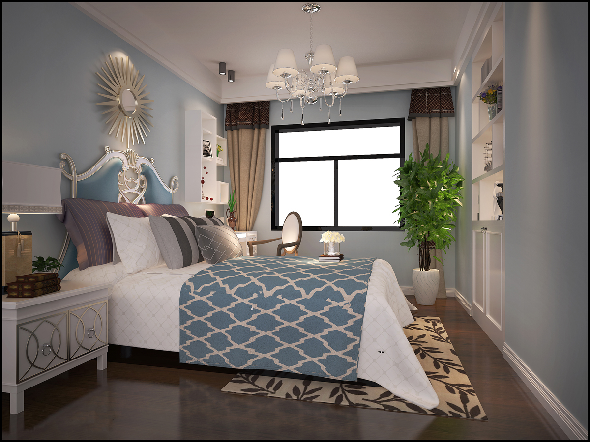 現代前衛風格室內裝修效果圖-國際花園城芙蓉苑三居156平米-臥室 現代前衛風格室內裝修效果圖-國際花園城芙蓉苑三居156平米-臥室