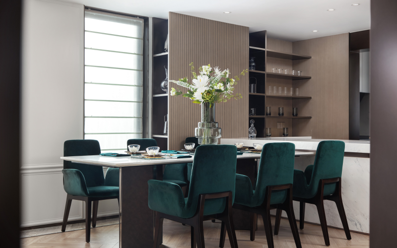 法式輕奢風格室內設計家裝案例-餐廳 法式輕奢風格室內設計家裝案例-餐廳