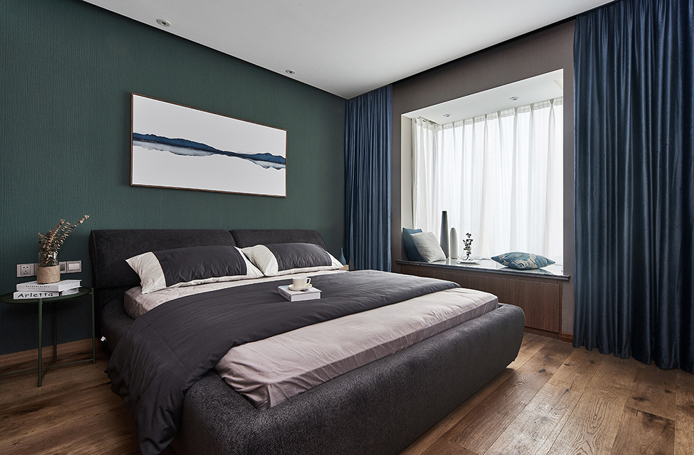 現(xiàn)代簡約風格室內(nèi)裝修設計效果圖-雅瑤綠洲三居165平米-室內(nèi)裝修設計臥室 現(xiàn)代簡約風格室內(nèi)裝修設計效果圖-雅瑤綠洲三居165平米-室內(nèi)裝修設計臥室