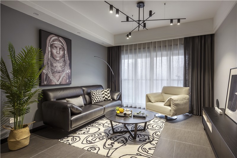 裝修案例現(xiàn)代輕奢風格室內裝修效果圖-客廳 裝修案例現(xiàn)代輕奢風格室內裝修效果圖-客廳