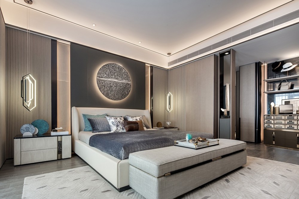 現(xiàn)代簡約風(fēng)格室內(nèi)設(shè)計家裝案例-主臥 現(xiàn)代簡約風(fēng)格室內(nèi)設(shè)計家裝案例-主臥