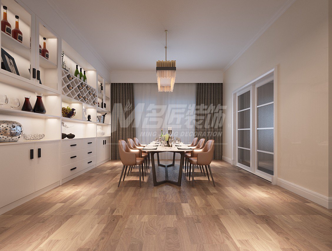 現代前衛風格室內裝修效果圖-時代南灣三居134平米-餐廳 現代前衛風格室內裝修效果圖-時代南灣三居134平米-餐廳