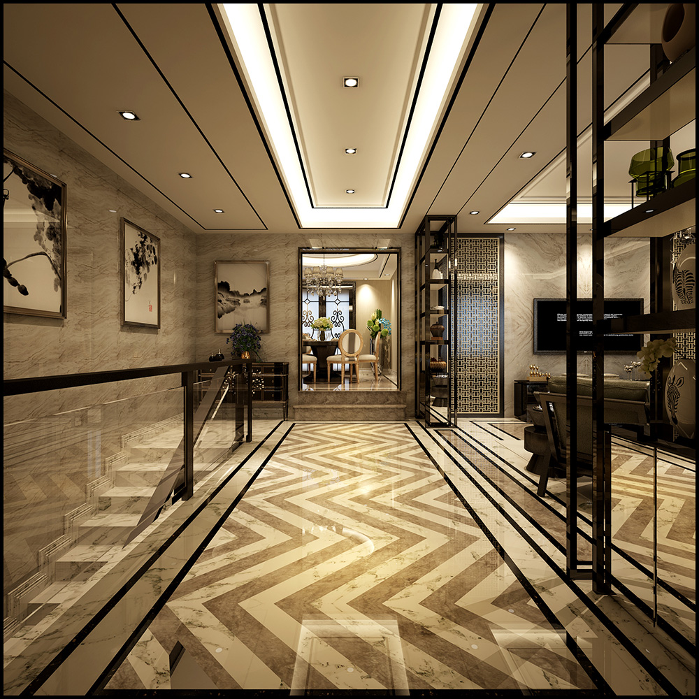 裝修公司新中式風格別墅裝修效果圖-二樓休息區 裝修公司新中式風格別墅裝修效果圖-二樓休息區