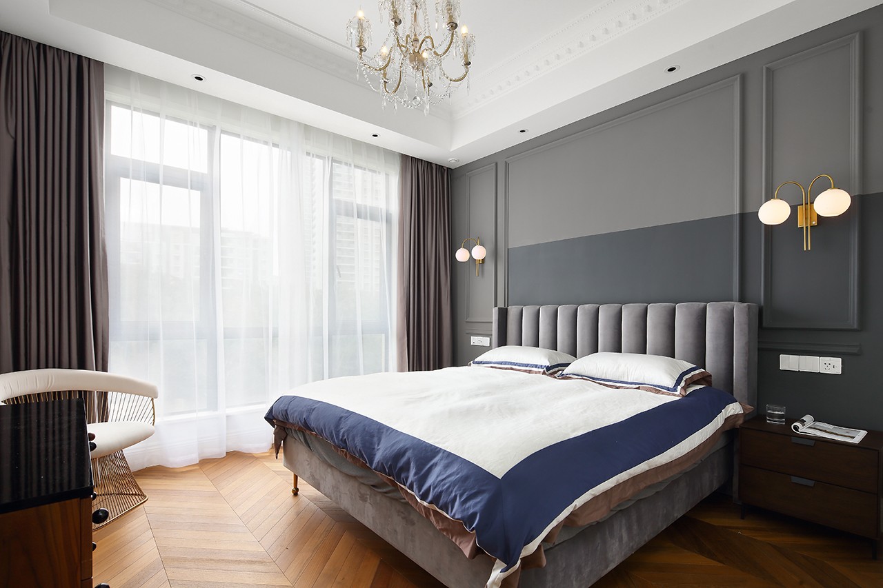 簡歐輕奢風格家裝設計別墅裝修效果圖-客臥 簡歐輕奢風格家裝設計別墅裝修效果圖-客臥