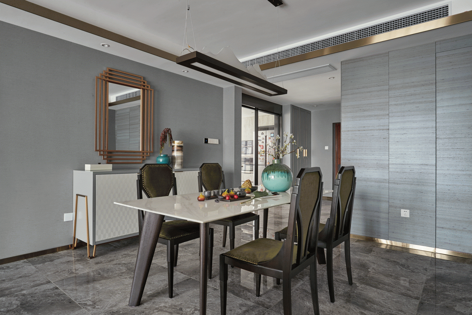 新中式風格家裝設計室內裝修效果圖-餐廳 新中式風格家裝設計室內裝修效果圖-餐廳