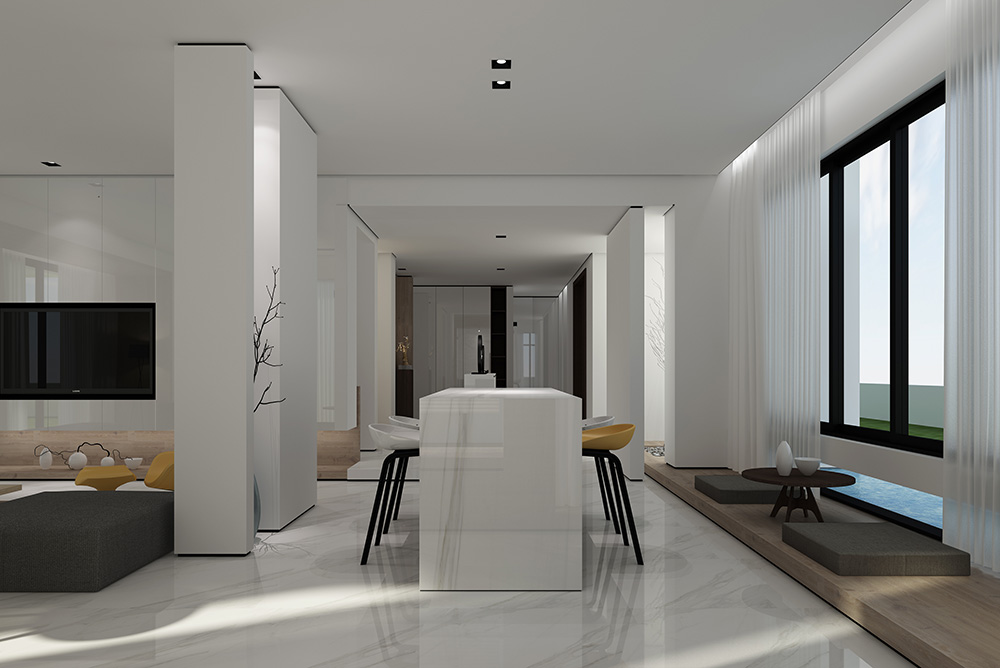 現代極簡風格別墅裝修設計效果圖-迎江"逸"墅·碧桂園-別墅裝修設計一樓酒吧 現代極簡風格別墅裝修設計效果圖-迎江"逸"墅·碧桂園-別墅裝修設計一樓酒吧