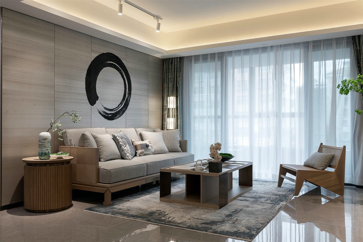 廣州市城投珠江&middot;天河壹品現代簡約風格三居室裝修案例