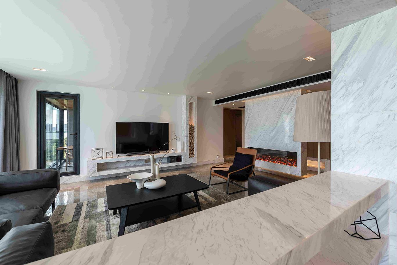 廣州市遠東&middot;御江豪庭現代簡約風格三居室裝修案例