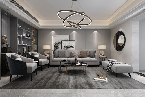 汕頭市雙悅灣現代簡約風格四居室裝修案例