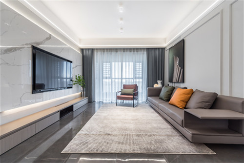 海口市椰海潤(rùn)景現(xiàn)代簡(jiǎn)約風(fēng)格四居室裝修案例