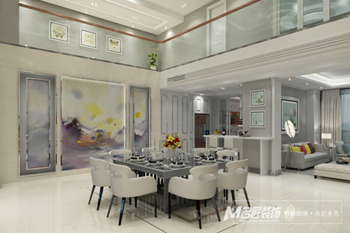 珠海市鵬瑞·珠澳灣中心現代簡約風格復式裝修案例